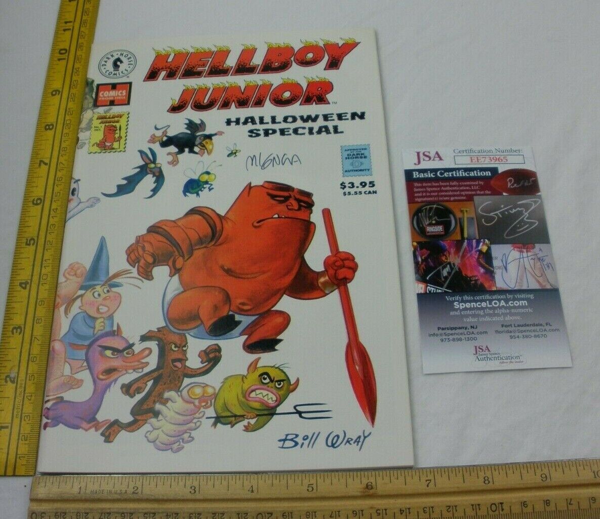 Hellboy Junior Halloween comic signed Mike Mignola JSA certified Dark Horse