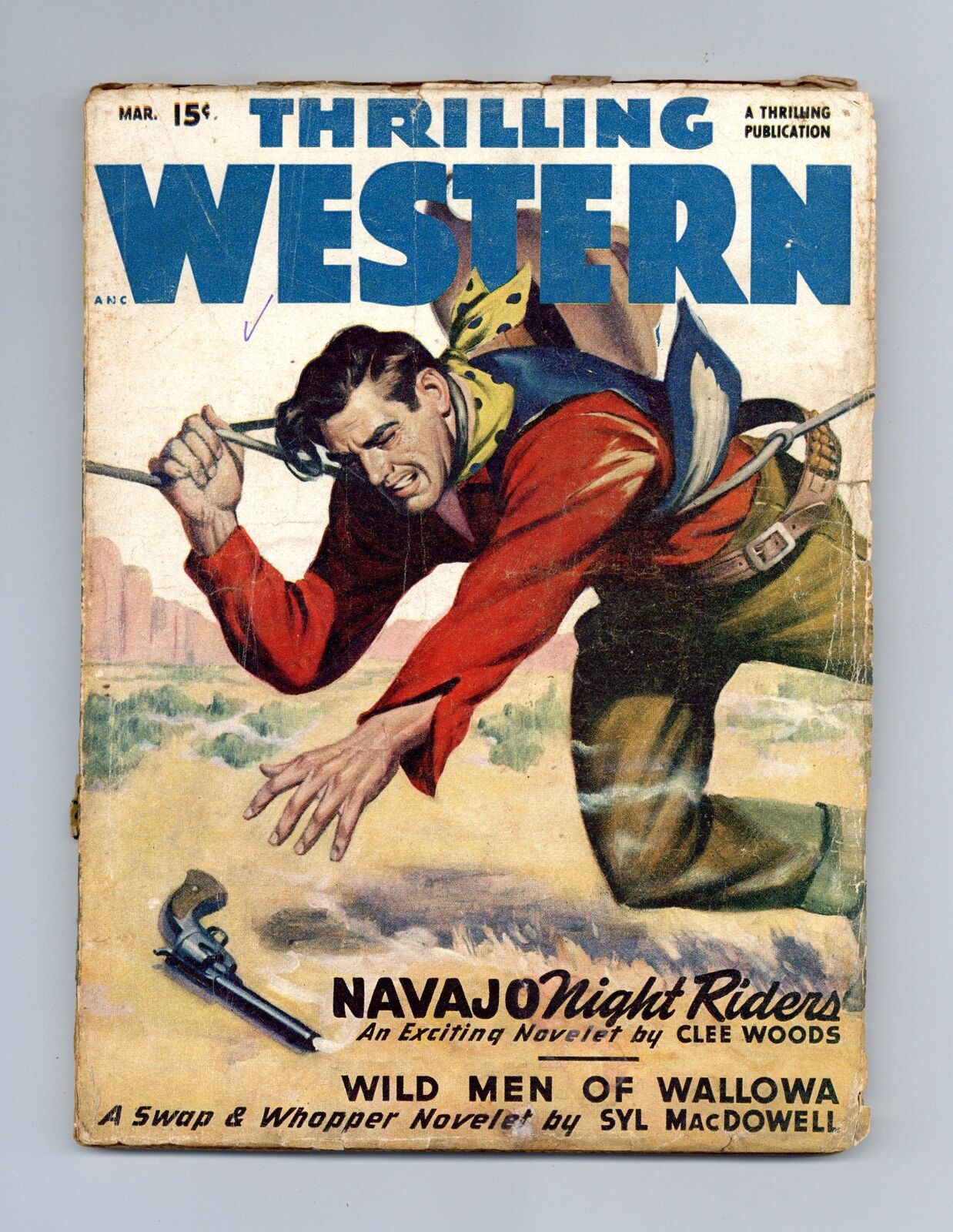 Thrilling Western Pulp Mar 1948 Vol. 44 #3 FR/GD 1.5 Low Grade