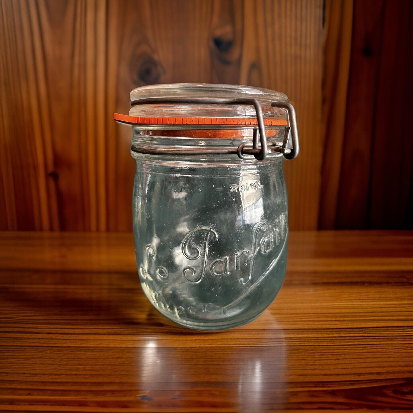 Le Parfait Super Vintage Jar Wire Bail Made In France .75 L