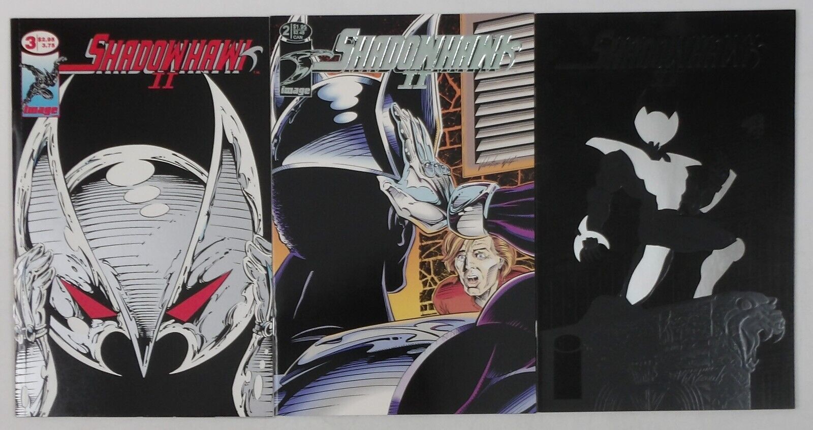 Shadowhawk II #1-3 VF/NM complete series - Jim Valentino - Image Comics set 2