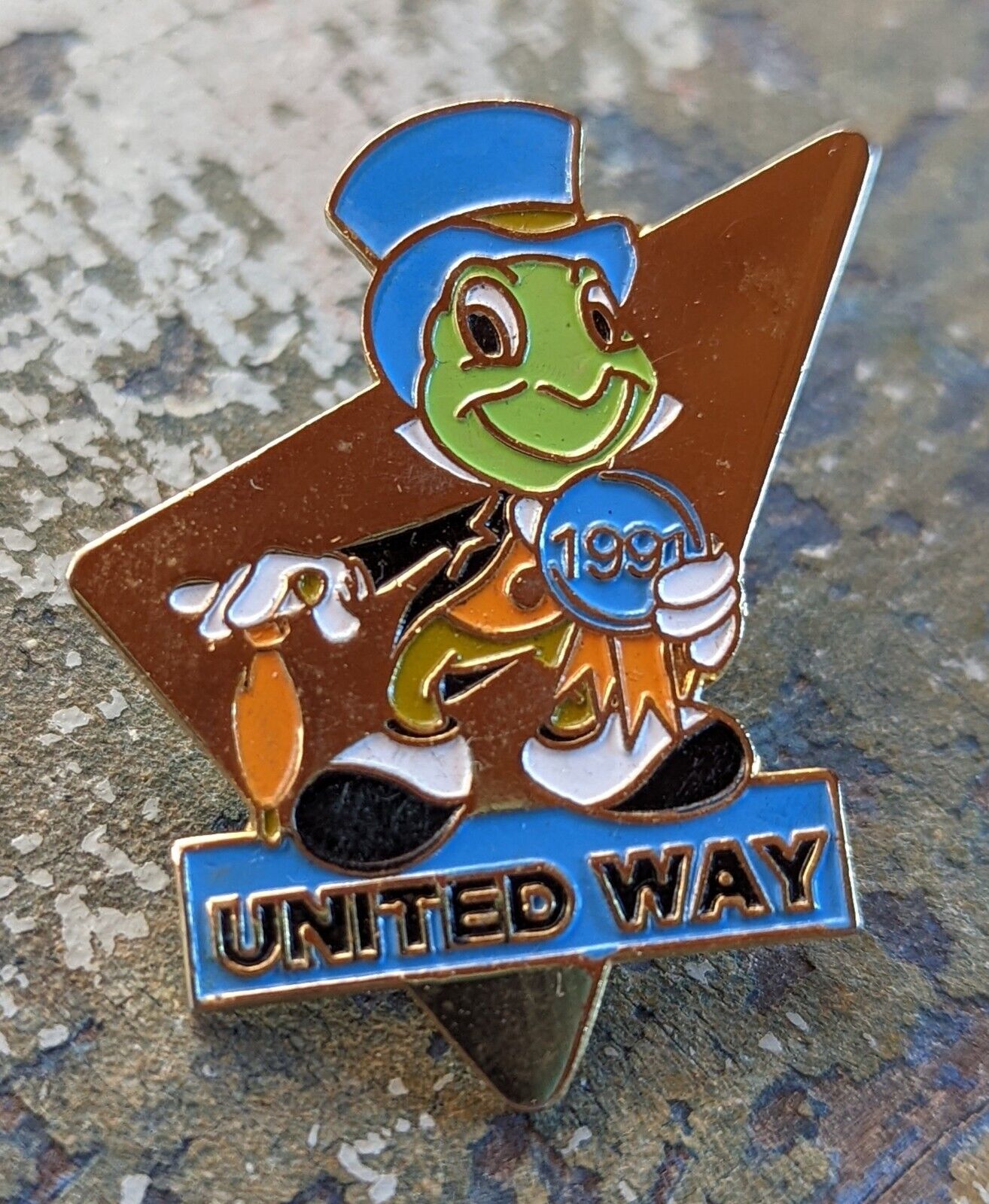 Vintage rare 1991 United Way Disney LE Jiminy Cricket Cast Member Exclusive 