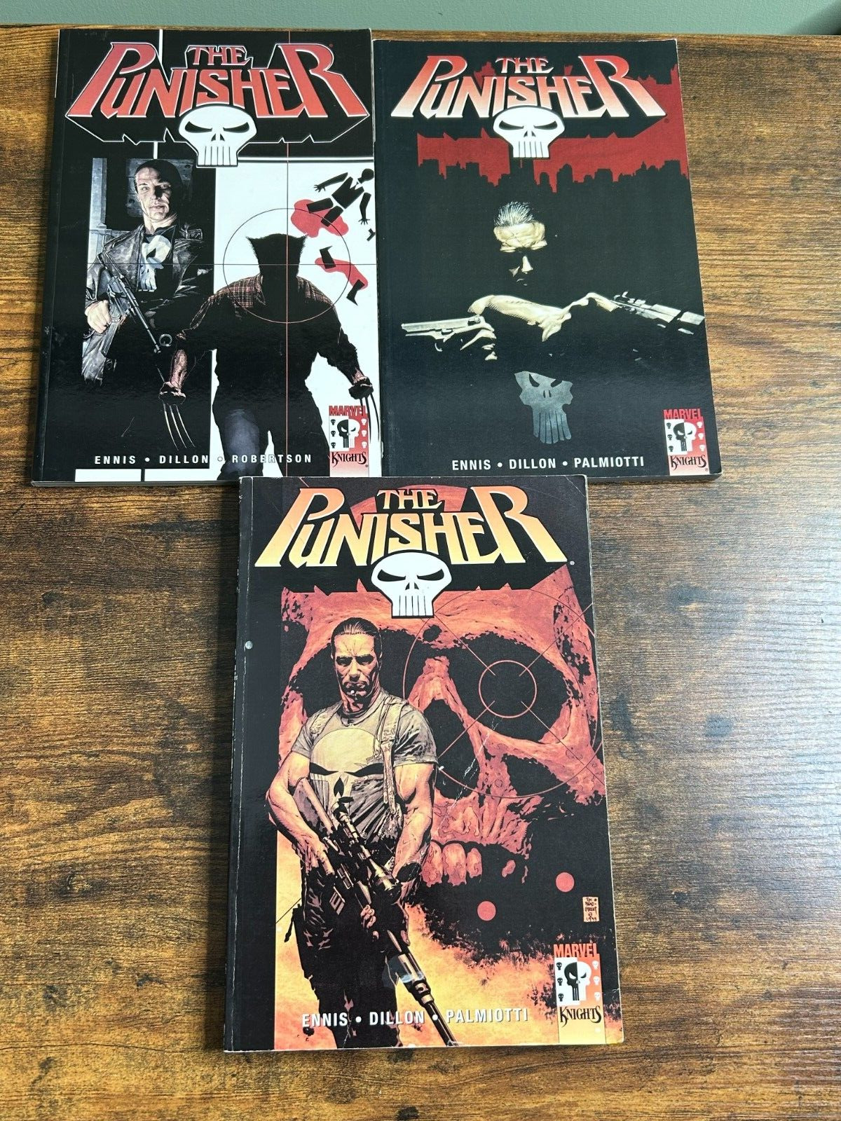 Punisher Marvel Knights lot of 3 TPB Ennis Dillon Palmiotti Reprints 25 issues