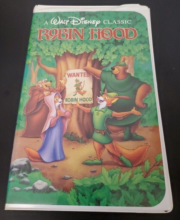 1992 Disney Robin Hood Black Diamond VHS tape 1189 Media