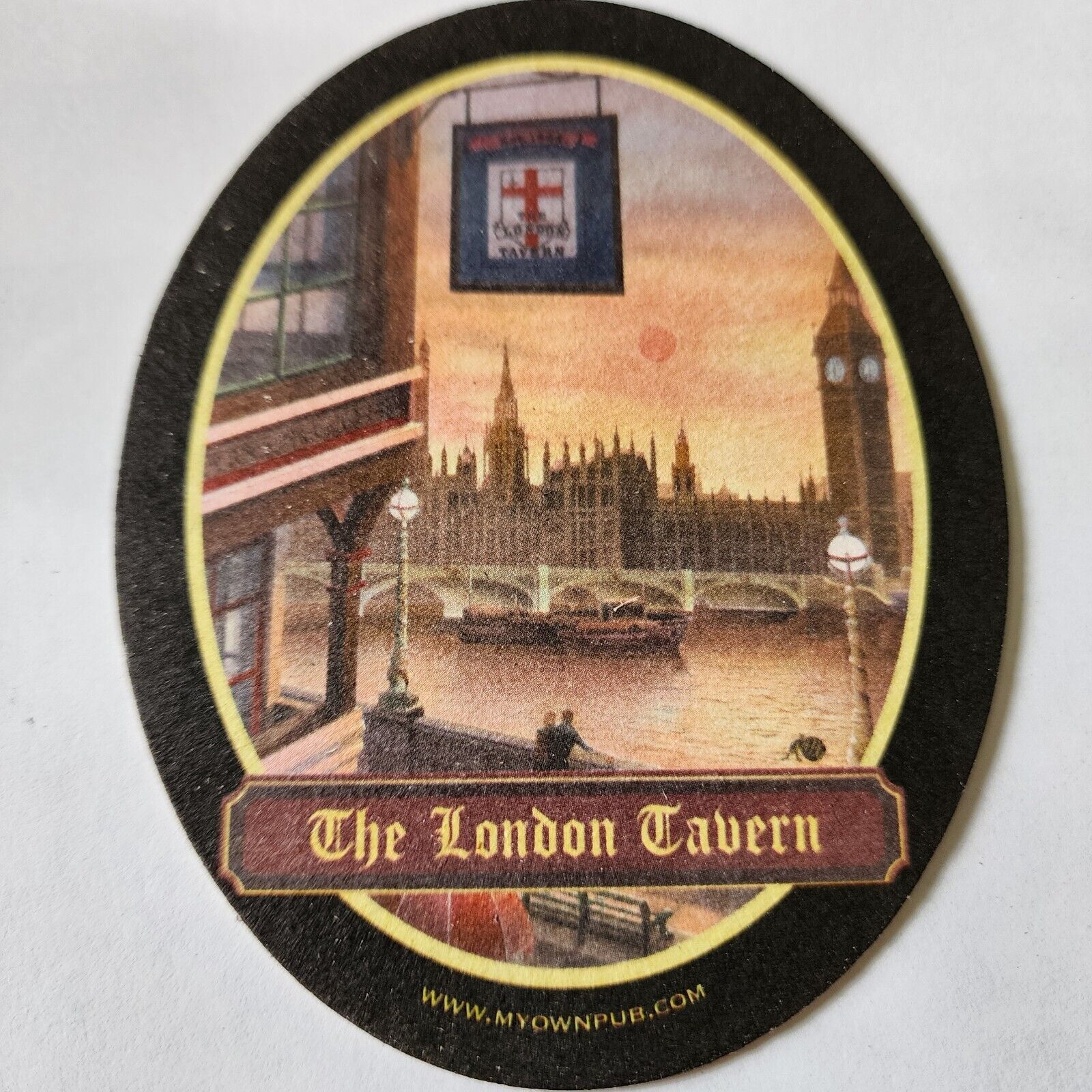 Vintage The London Tavern Coaster Beer Mat