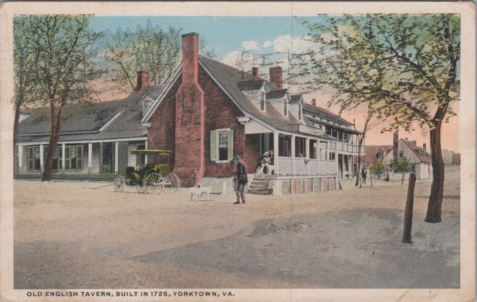 MR ALE 1918 Postcard Old English Tavern, Yorktown, Virginia VA 5356.4