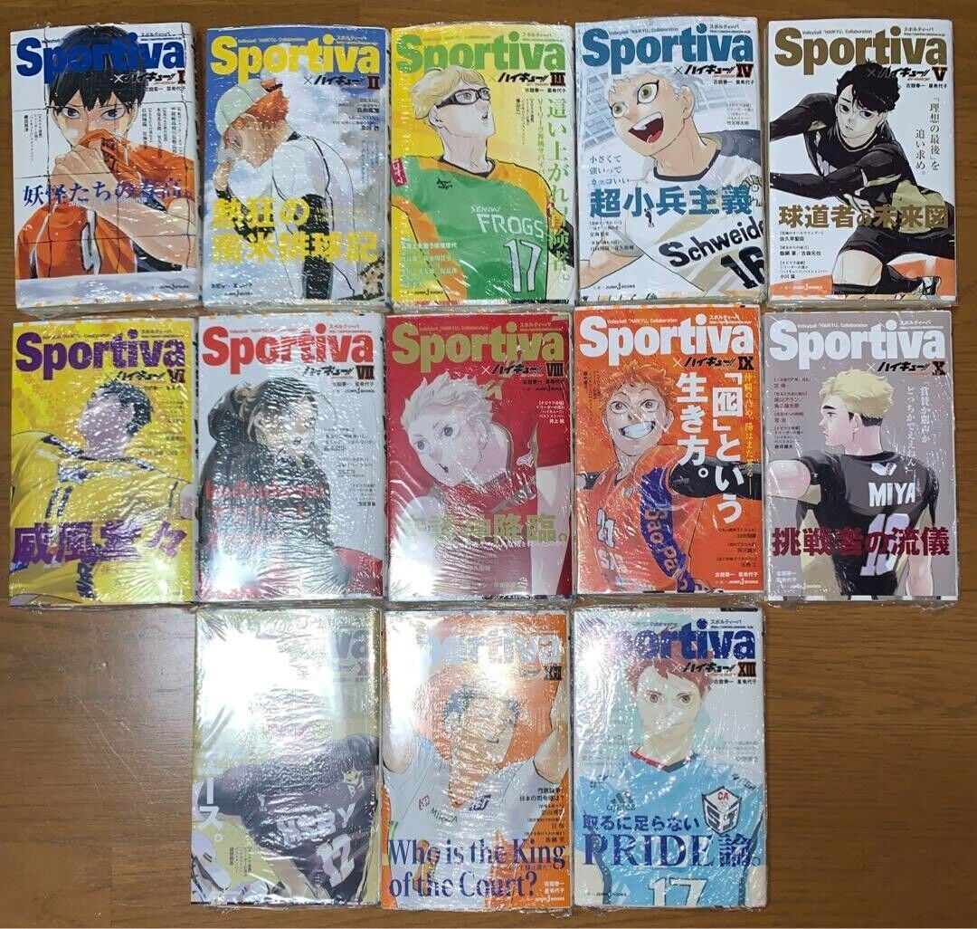Haikyuu Novel  Limited sportiva versioncomplete set 13 With  13 Bookmarks