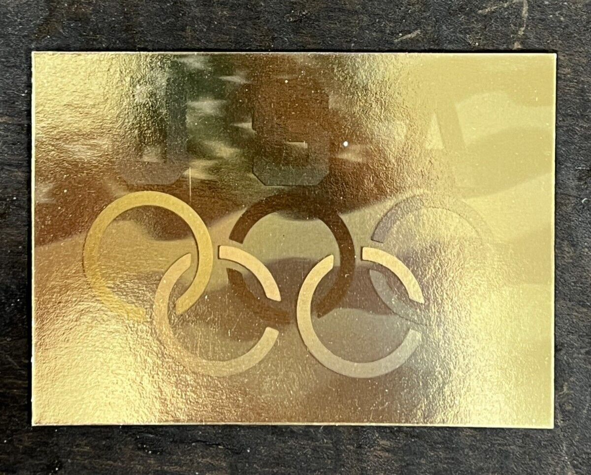 1992 Impel Gold OLYMPIC CREED RINGS Hologram Card U.S. OLYMPICARDS HOPEFULS - EX