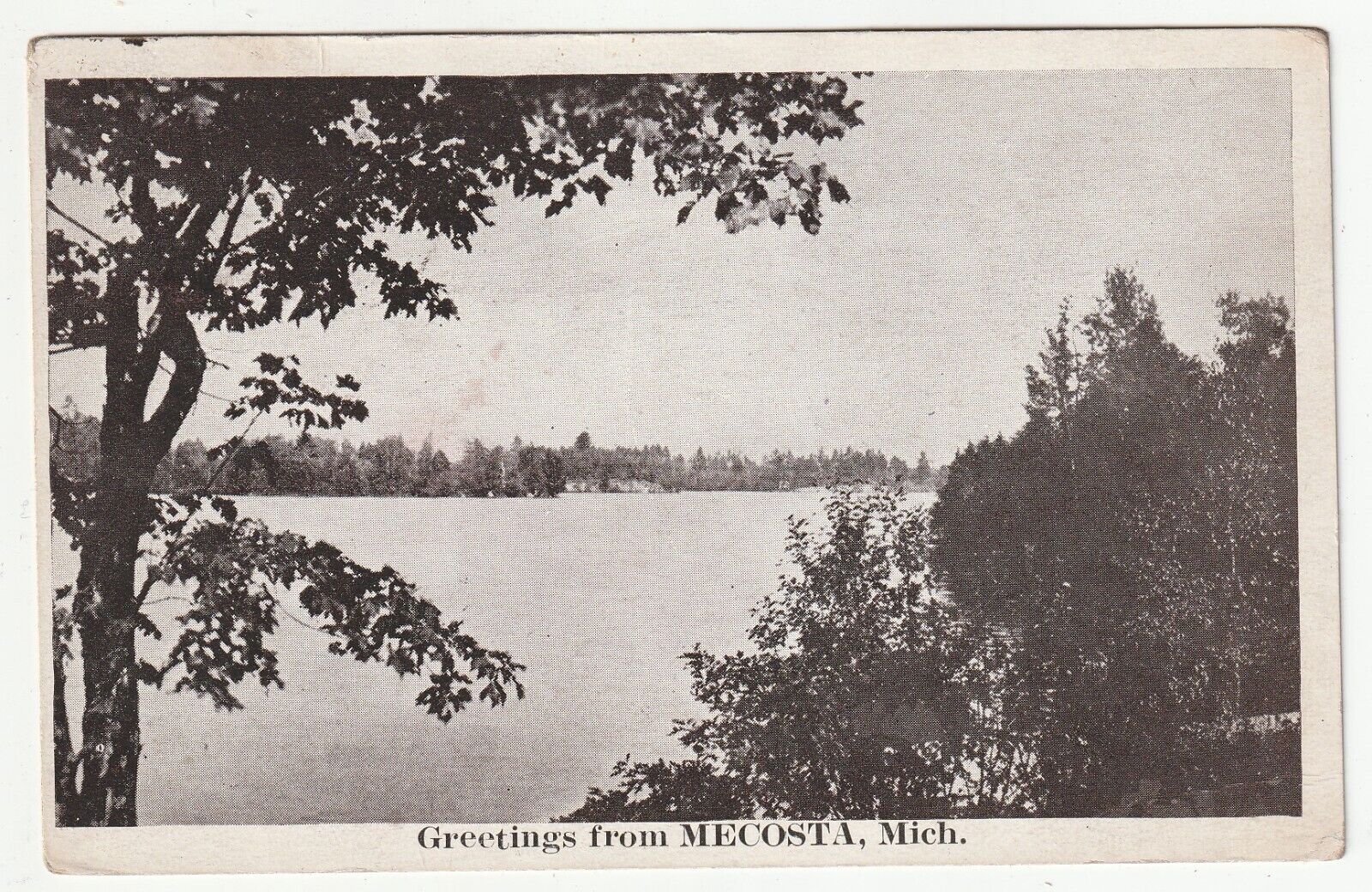 Greetings from Mecosta Michigan MI 1927