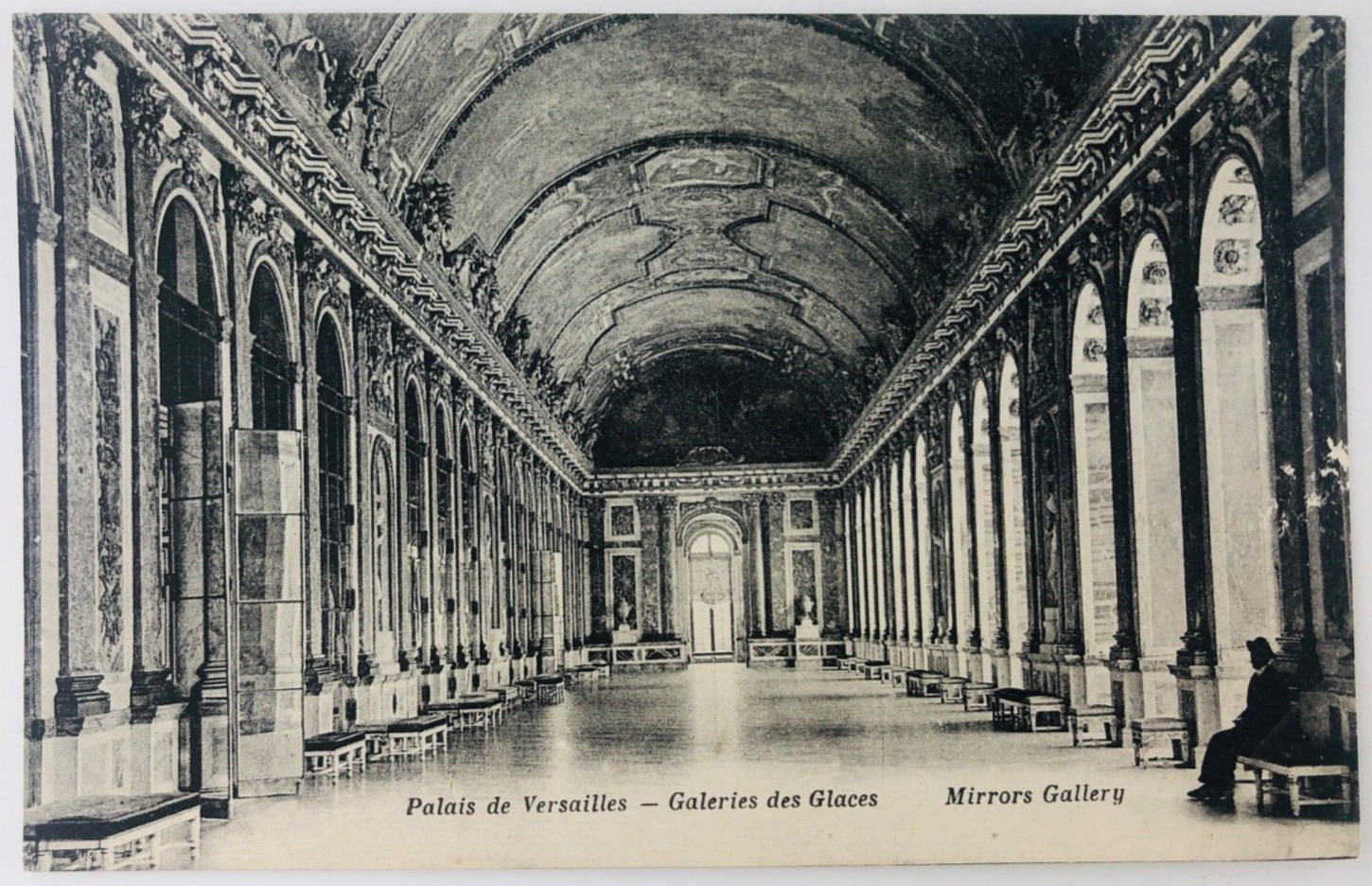 Vtg Versailles France Palace of Versailles Mirrors Gallery Postcard P84