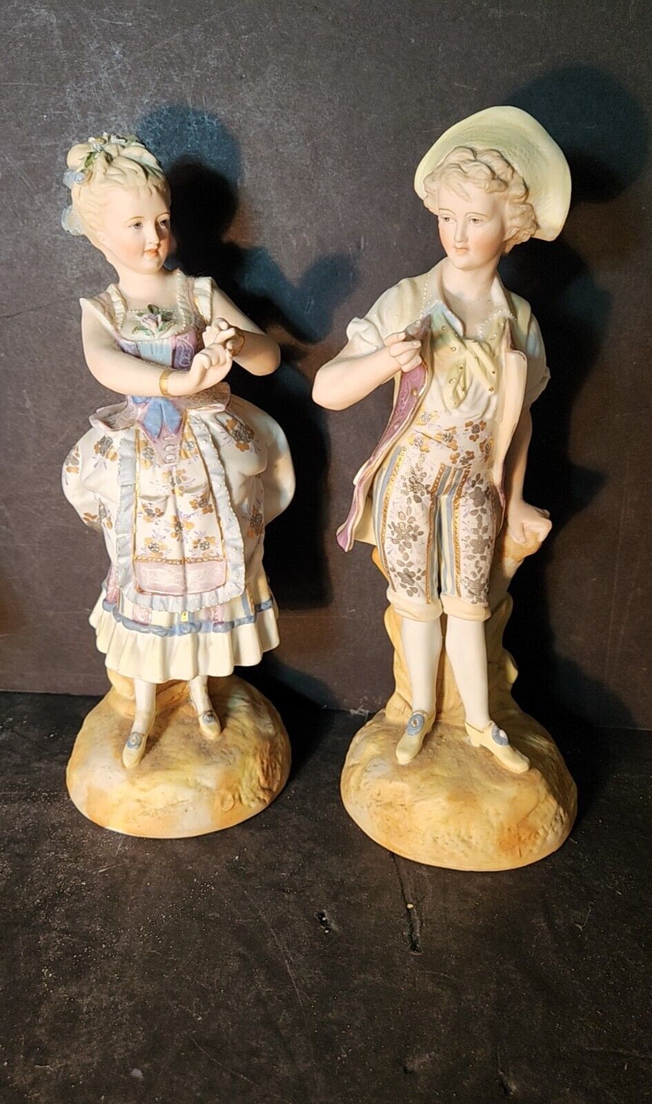Porcelain Bisque Figural Couple 10\