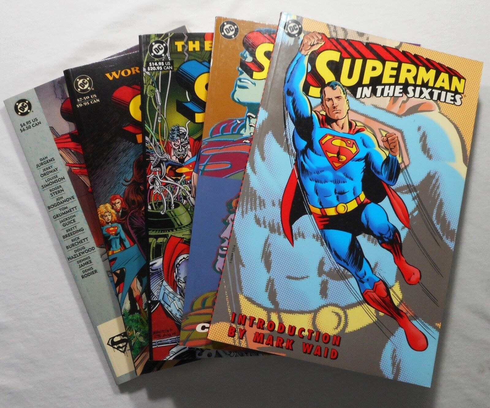 Lot Of 5 Superman DC Comics TPB Graphic Novels