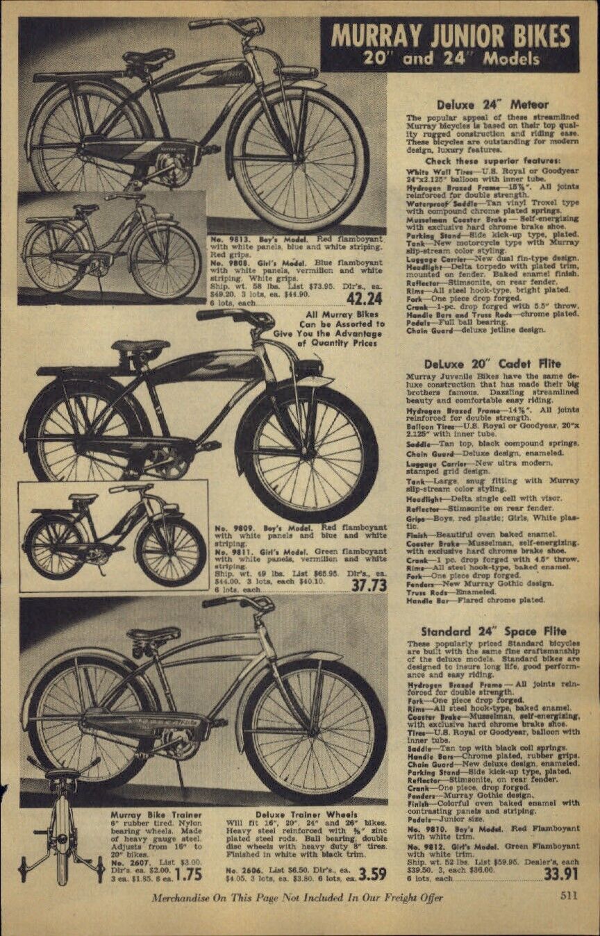 1956 PAPER AD Murray 20\