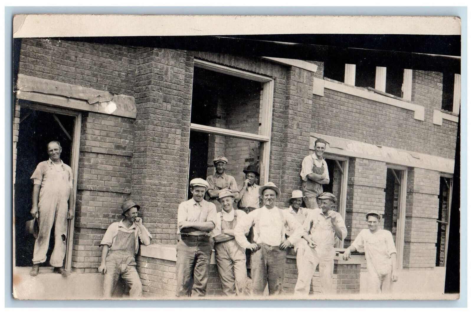 Postcard School Construction Occupational c1920's RPPC Photo Unposted