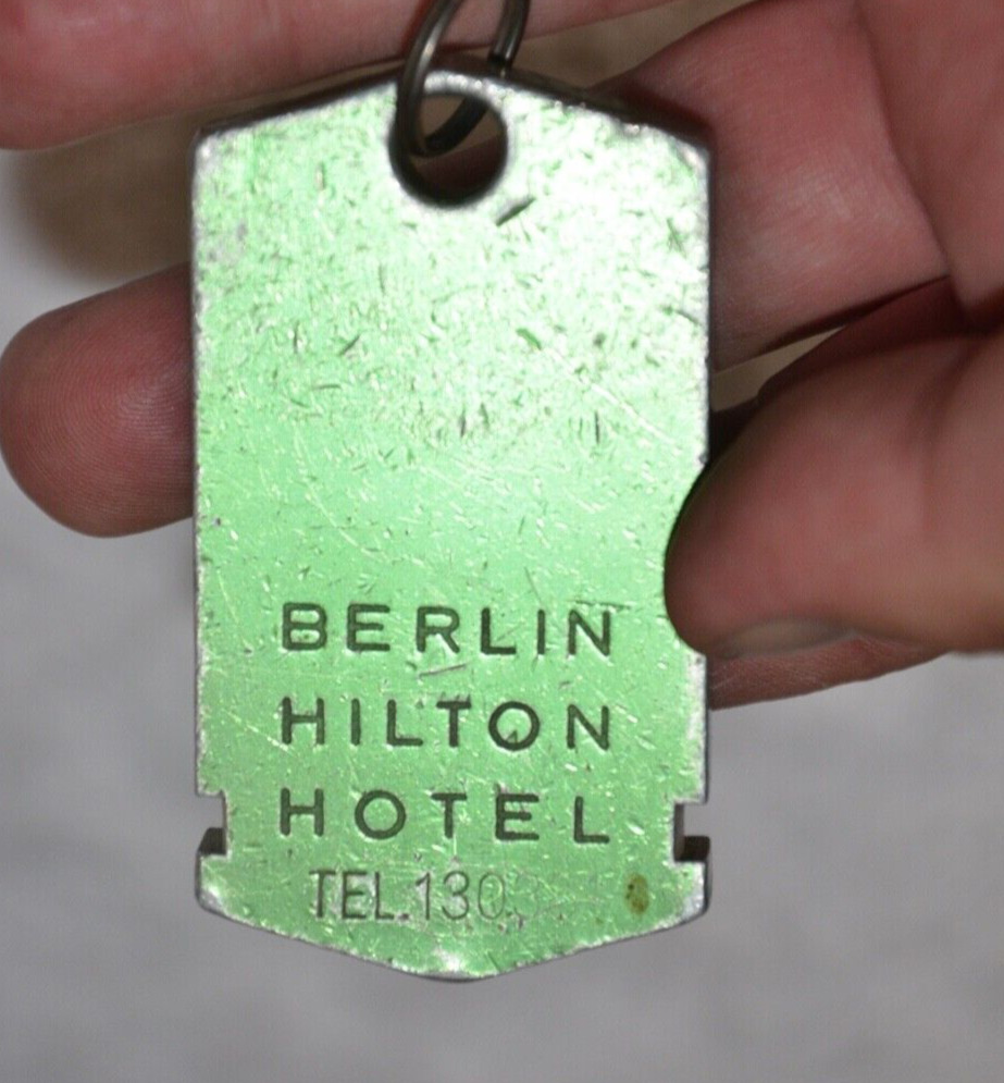 Vtg Berlin Hilton Hotel Key Berlin Germany #626
