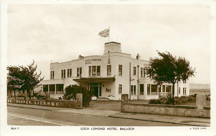 Balloch Scotland Loch Lomond Hotel OLD PHOTO