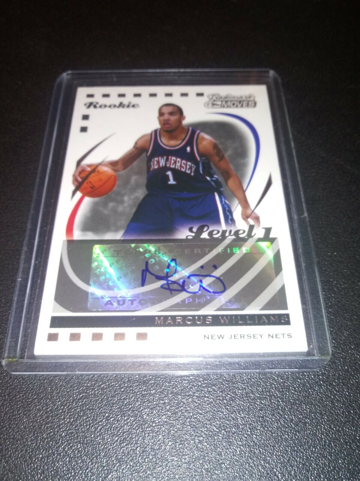 2006-07 Marcus Williams TOPPS TRADEMARK MOVES AUTOGRAPH #D 75/75 NETS