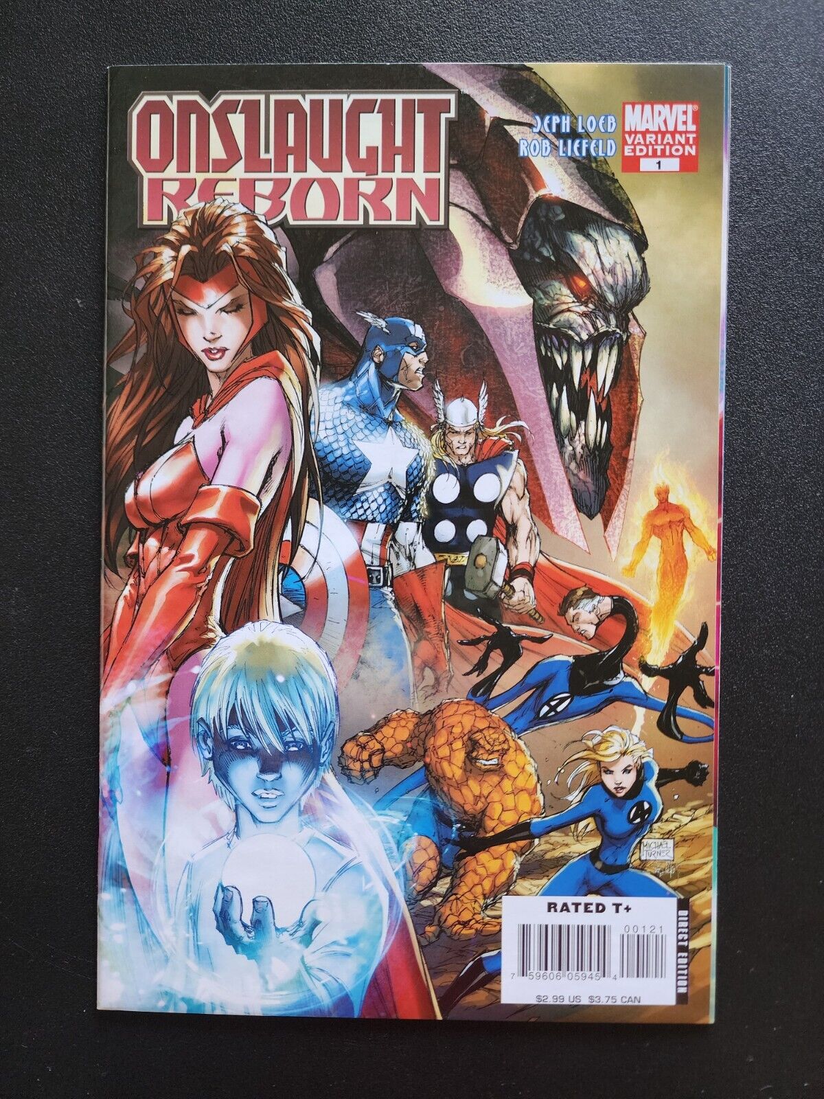 Marvel Comics Onslaught Reborn #1 January 2007 Michael Turner Variant Cover