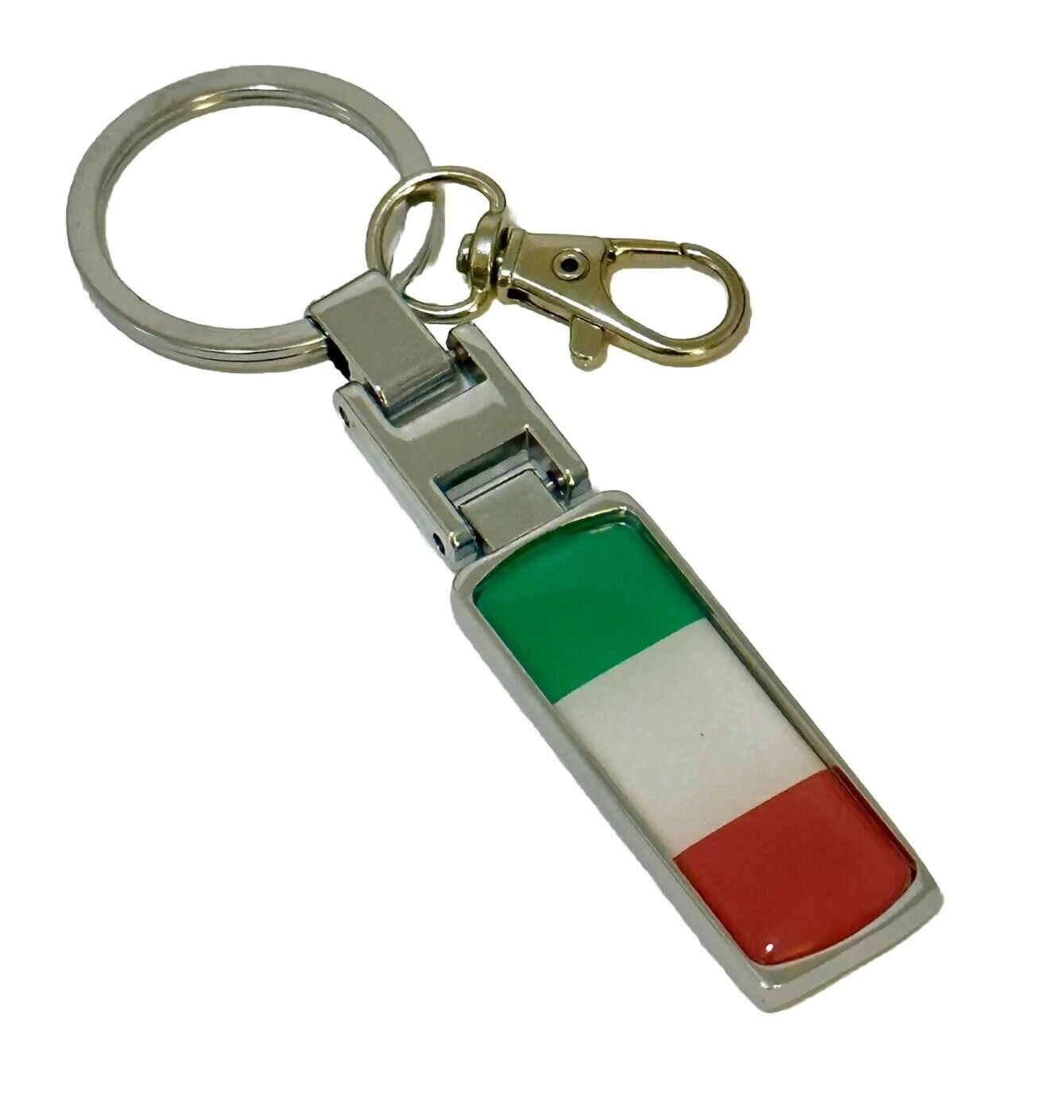 ITALY ITALIA Flag METAL KEYCHAIN Double Sided makes great great gift