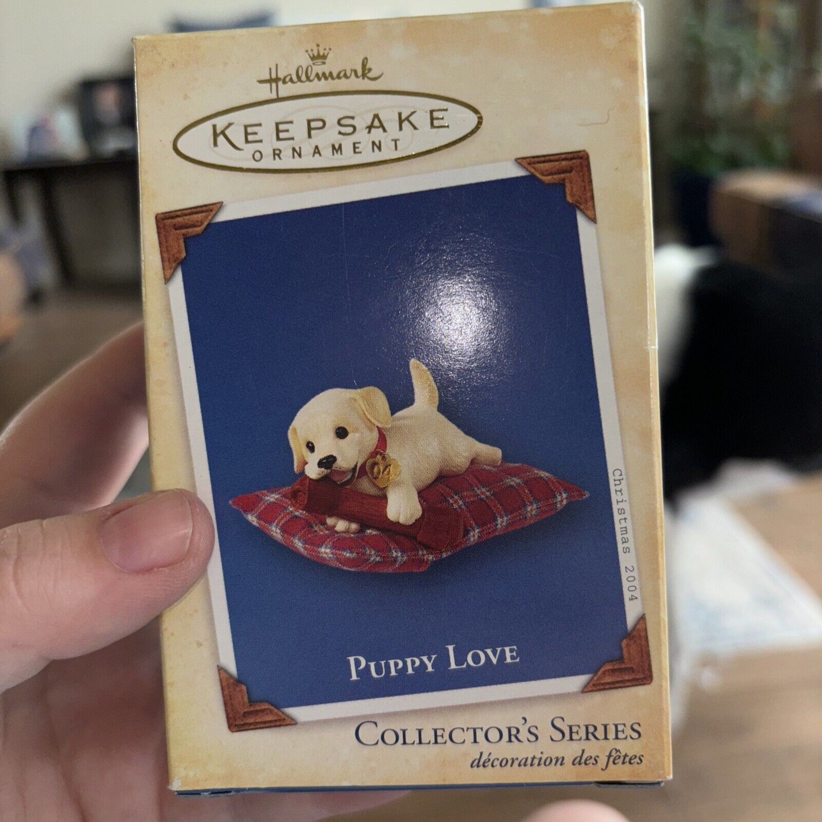 2004 Hallmark Keepsake Ornament Puppy Love Collector's Series Labrador Dog box