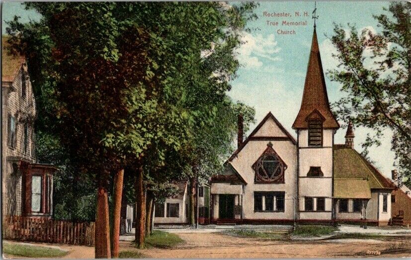 Vintage Postcard True Memorial Church Rochester NH New Hampshire           G-023