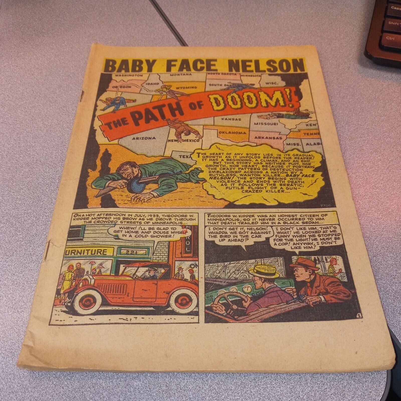 ALL-TRUE CRIME CASES # 42 atlas comics january 1951 golden age precode police