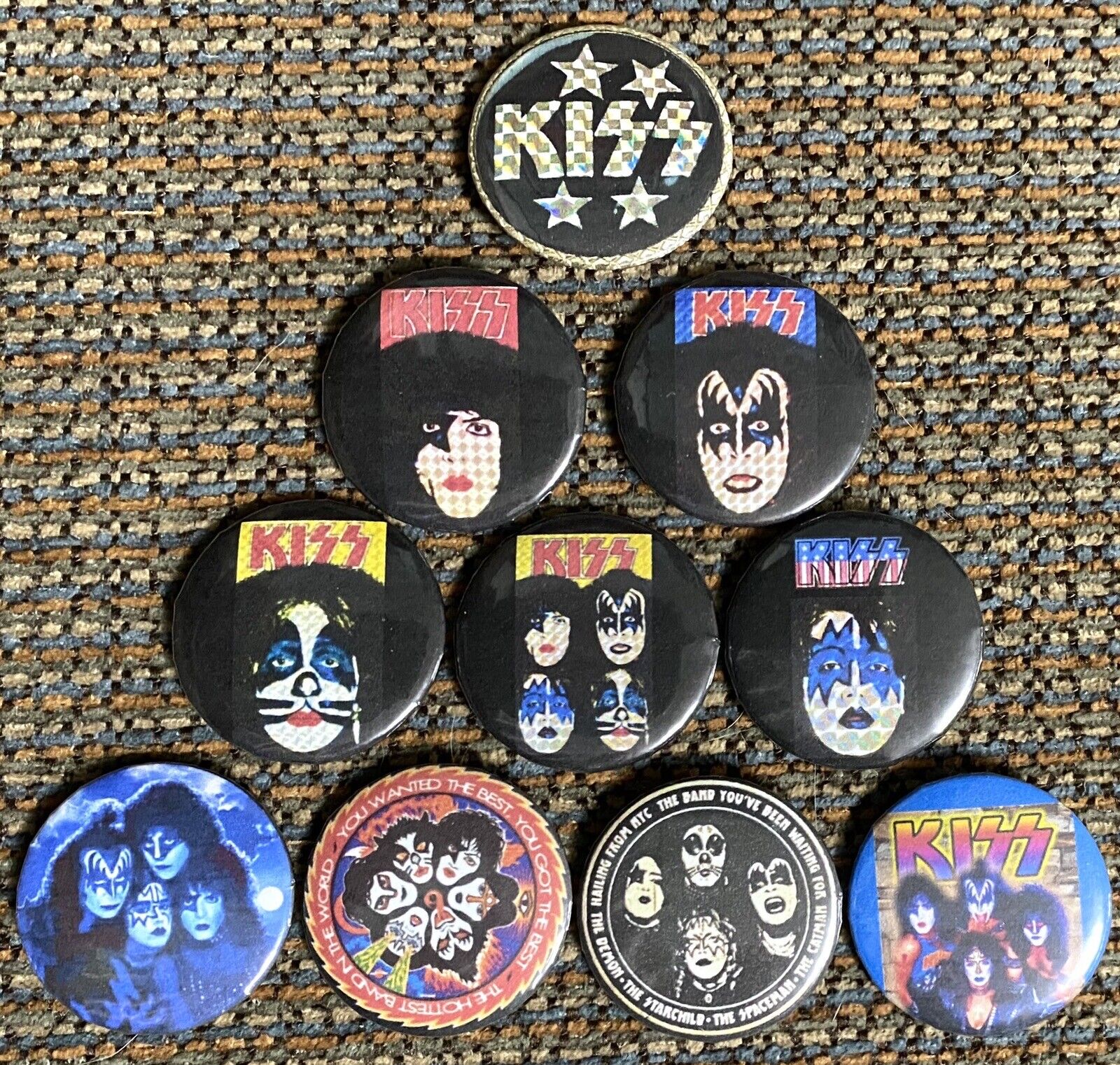 KISS - 10 Pack of 1.25” Buttons