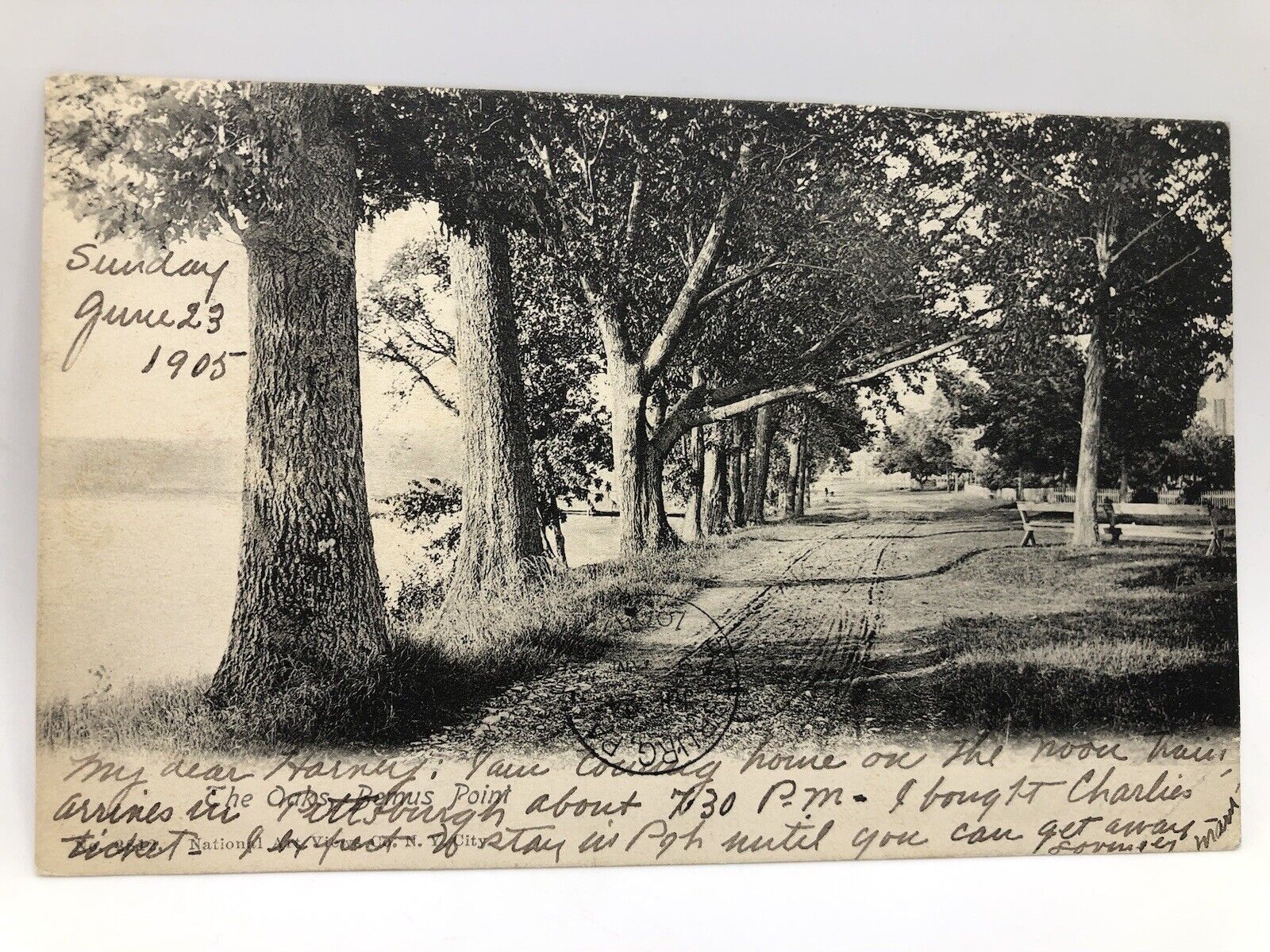Postcard The Oaks Bemus Point Posted 1905