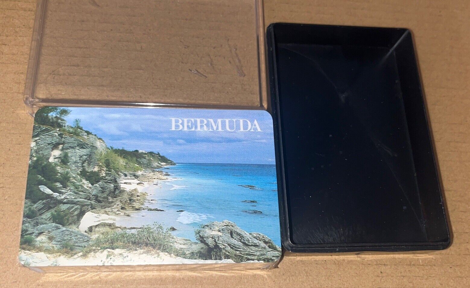 Vintage Bermuda Souvenir Playing Cards Still Sealed Deck With Case