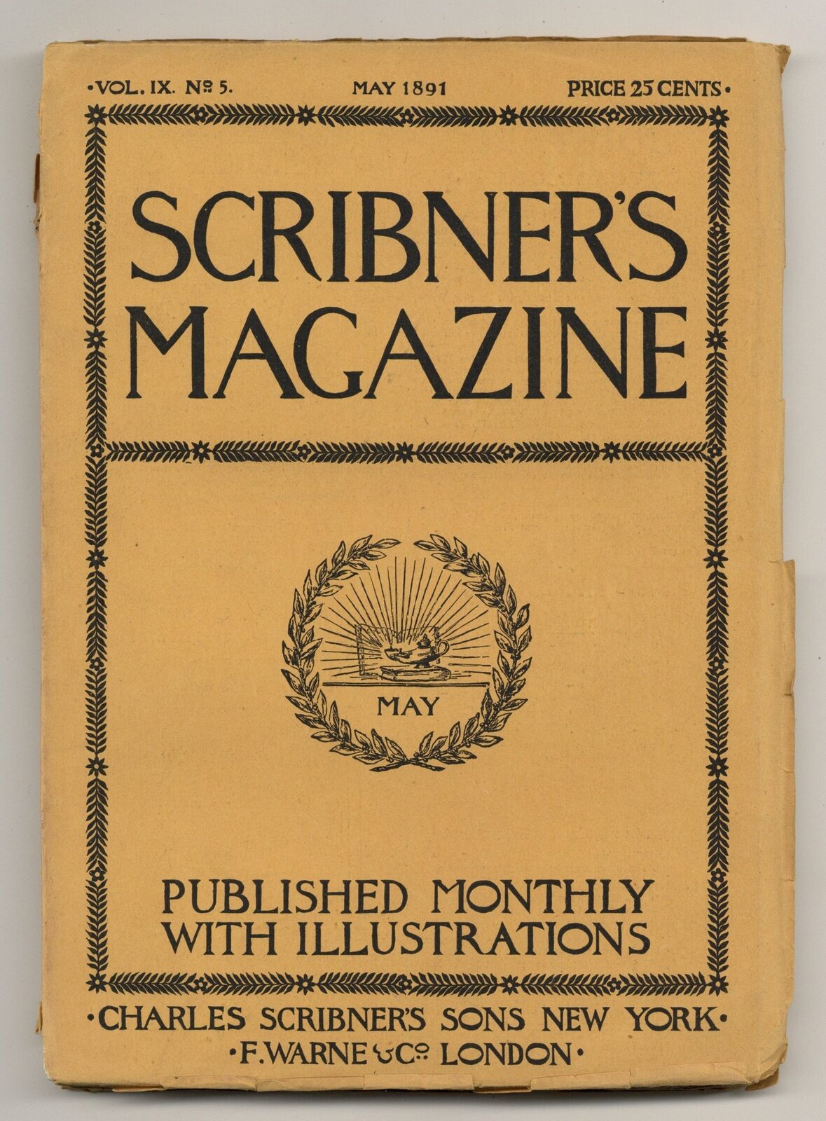 Scribner\'s Magazine May 1891 Vol. 9 #5 GD/VG 3.0