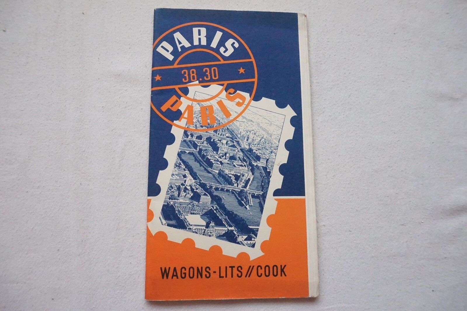 1938 Wagon Lits Cook Timetable Paris Railway Guide Thomas Cook