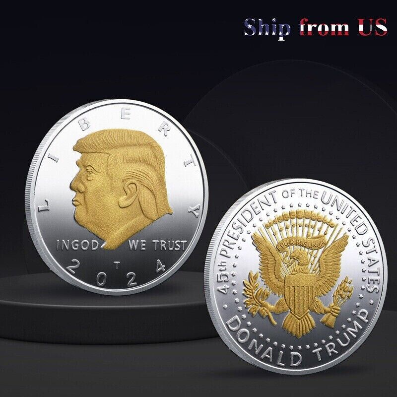 2024 Donald Trump Silver President Seal Liberty Challenge Coin (1 PCS) MAGA
