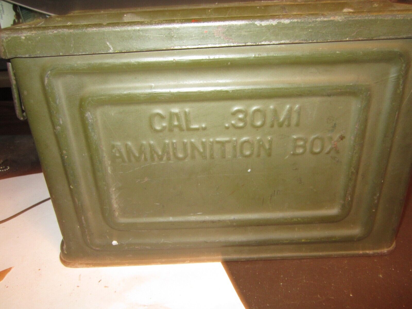 WW2 United States Original 30 Cal Metal Ammo Box (Made by Reeves)