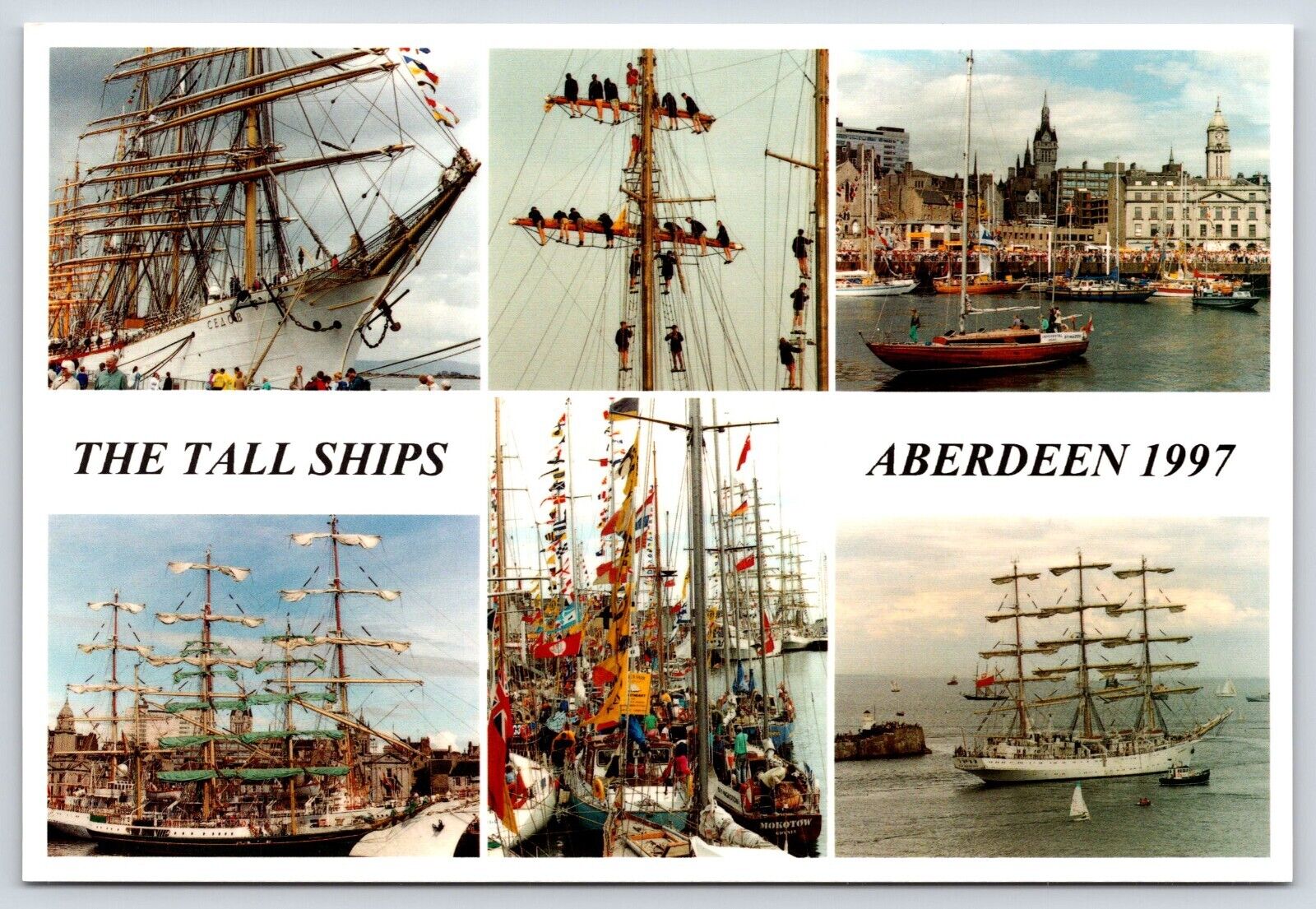 Scotland Aberdeen 1997 The Tall Ships Vintage Postcard Continental