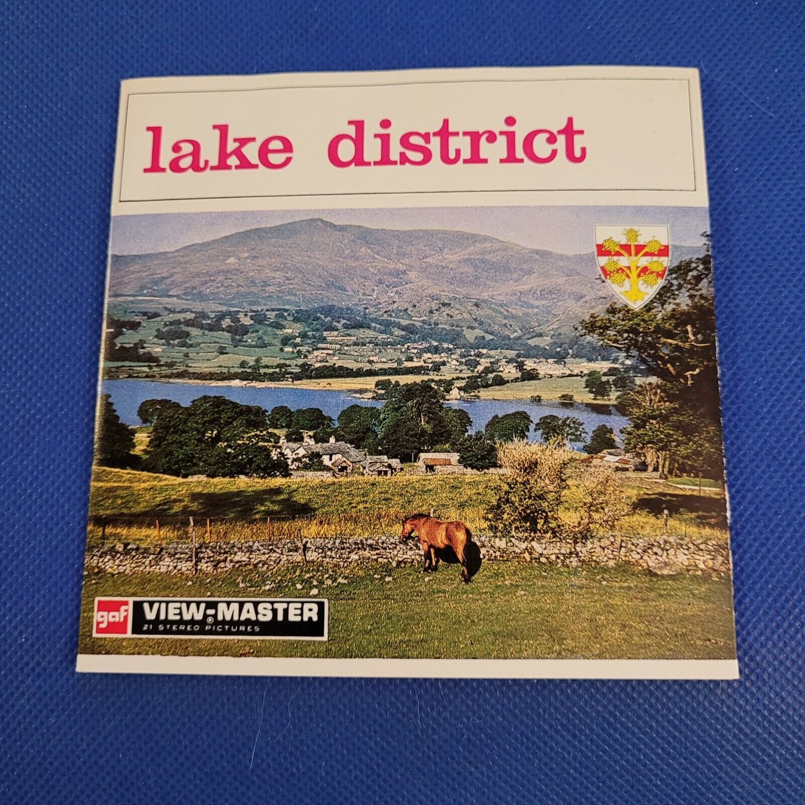 Gaf C290 The Lake District England Vintage view-master Reels Folder Packet