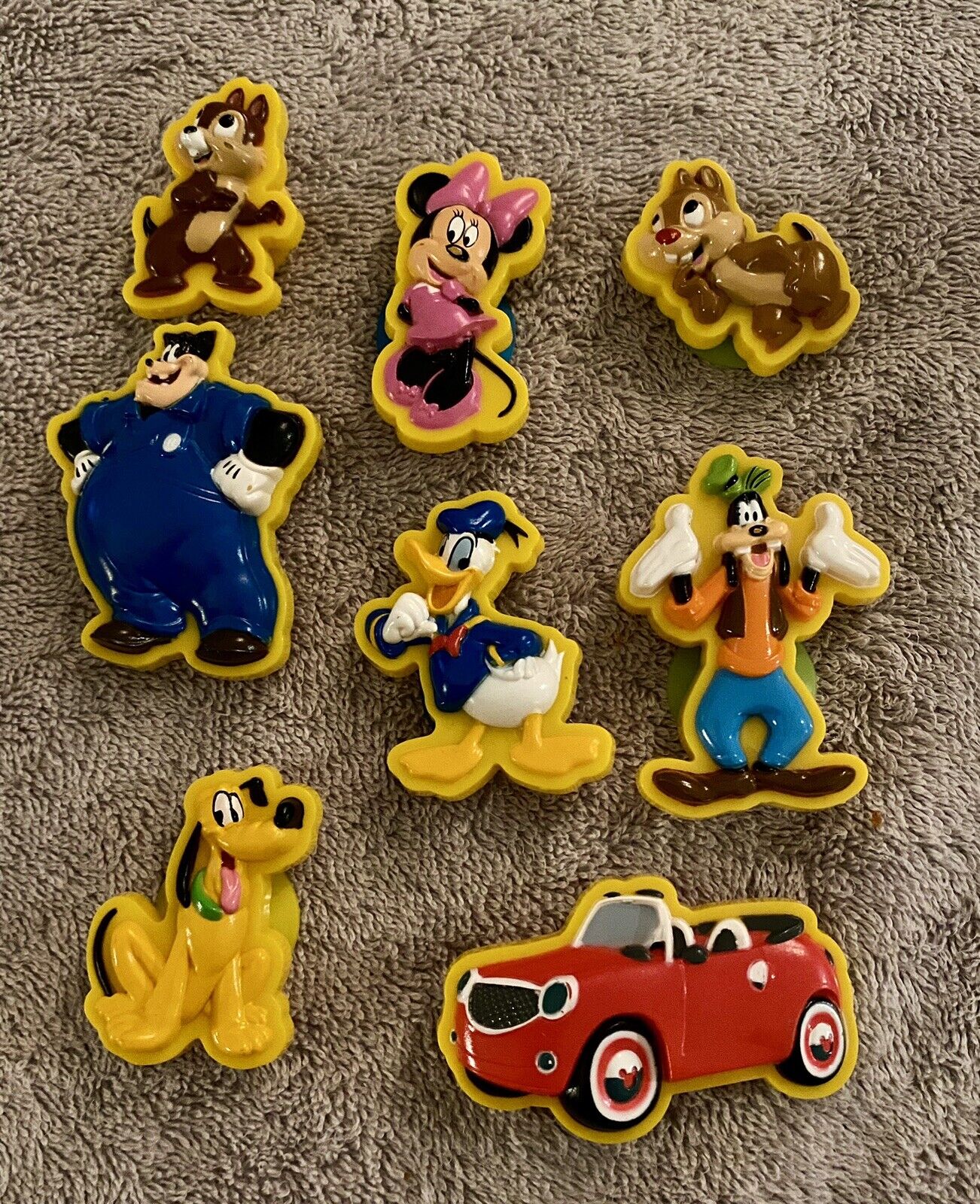 Lot of 8 Vintage Walt Disney Suction Cup Figures HARD TO FIND +Others RARE