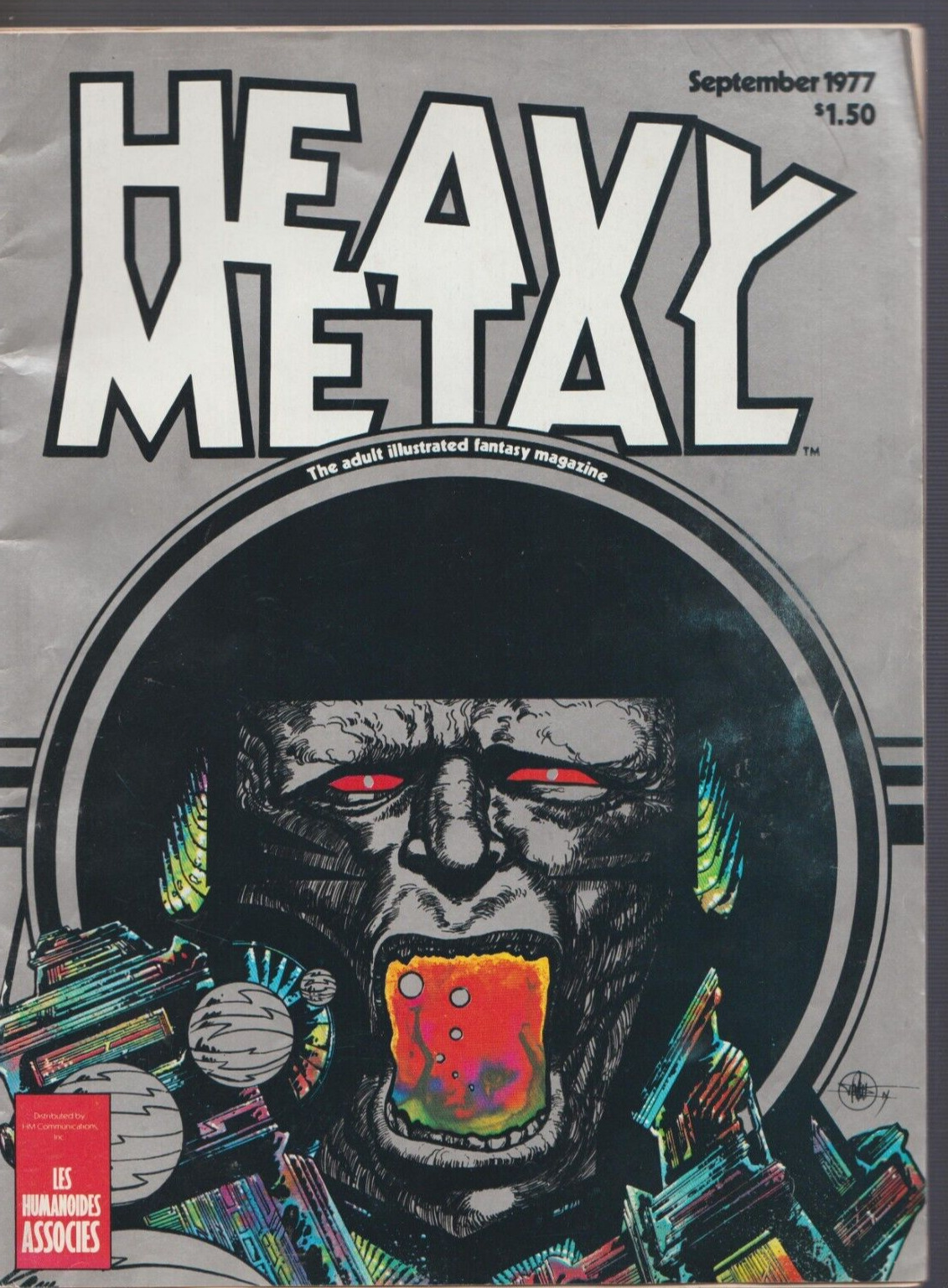 Heavy Metal Magazine #6  September 1977 SCI-FI FANTASY VINTAGE MAGAZINE