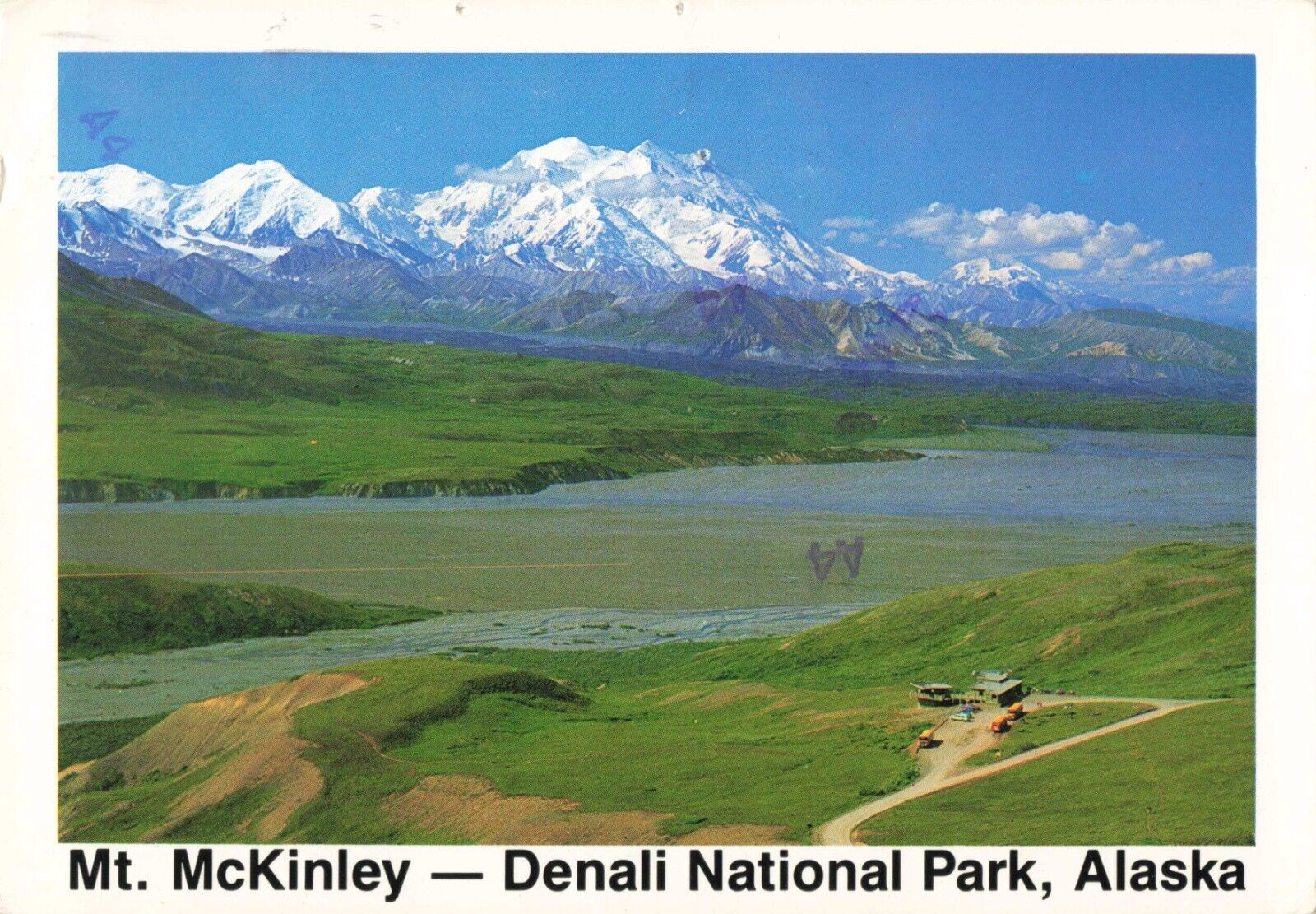 Denali AK Alaska, Mount McKinley Denali National Park, Vintage Postcard