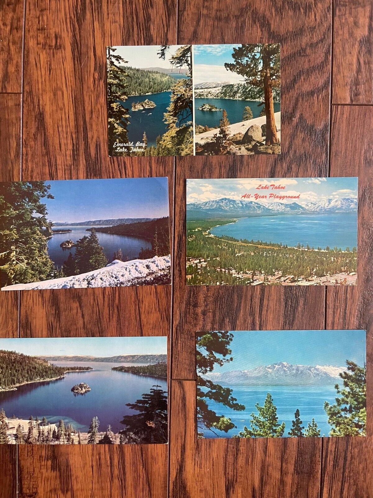 Lake Tahoe Lot of 5 Vintage Postcards 