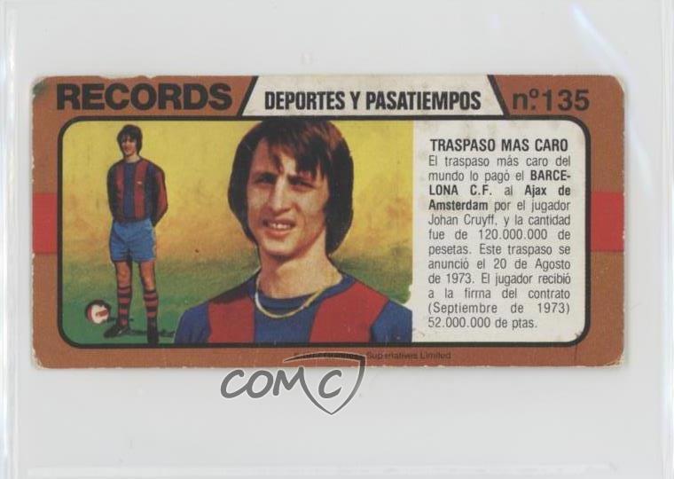 1977 Bimbo Los Records del Mundo Johan Cruyff #135 0ar8
