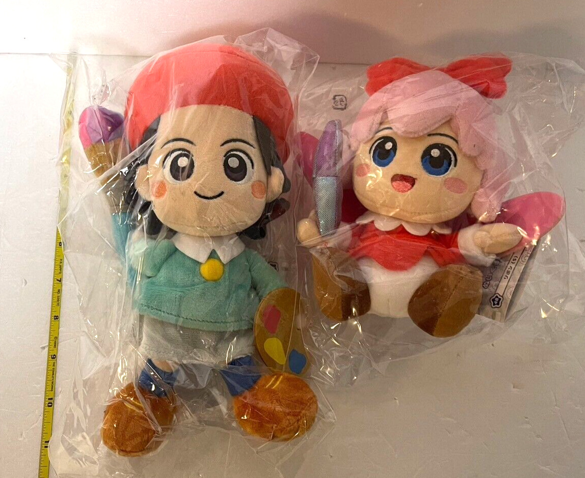 Kirby Super Star Ribbon & Adeleine Plush Doll S Size Set ALL STAR COLLECTION