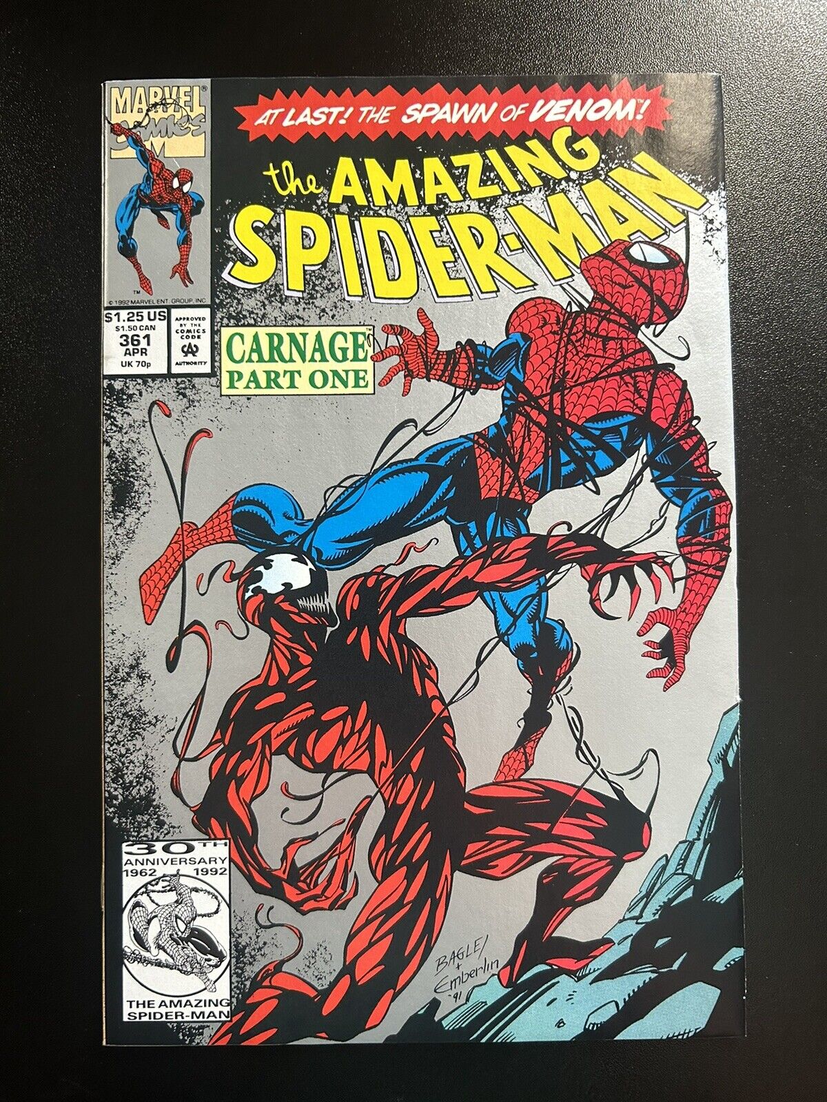 Amazing Spider-Man #361 1st Appearance Of Carnage 2nd Print