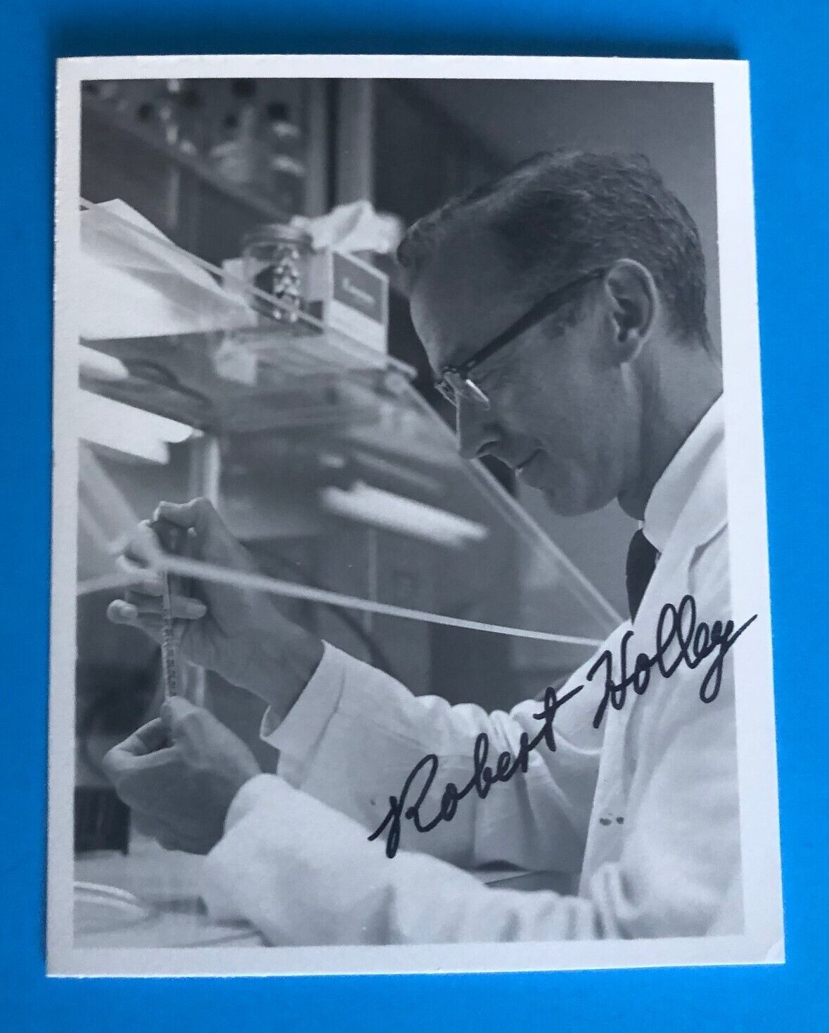Robert Holley (Nobel Prize Medicine 1968 ) Hand Autographed Signed Photograph 