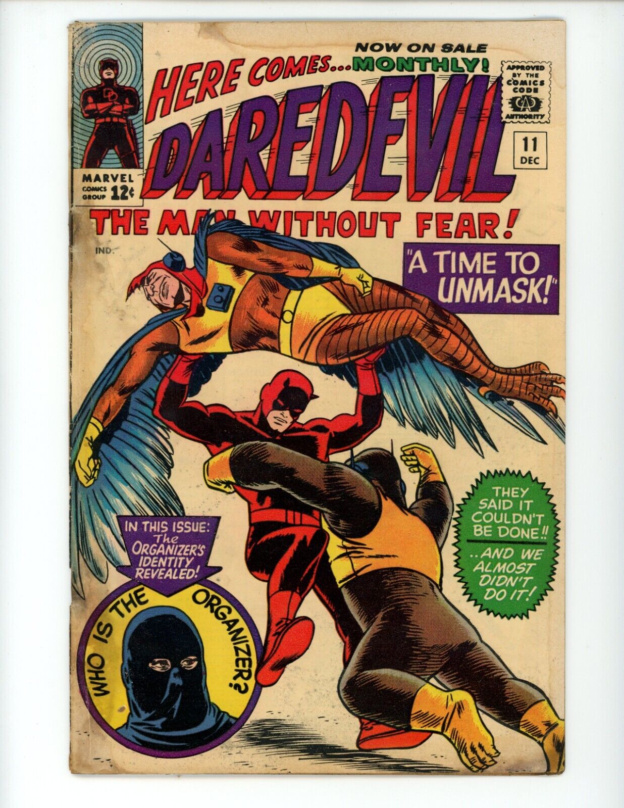 Daredevil #11 Comic Book 1965 VG- Comics Marvel Organizer Comics