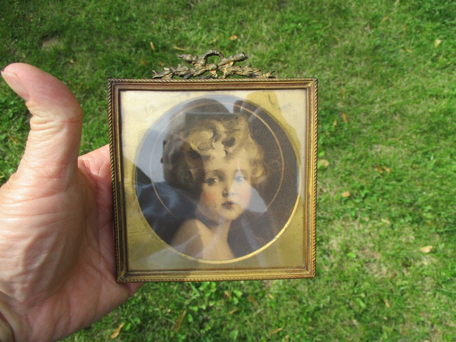 Antique French Ormolu Brass Picture Frame