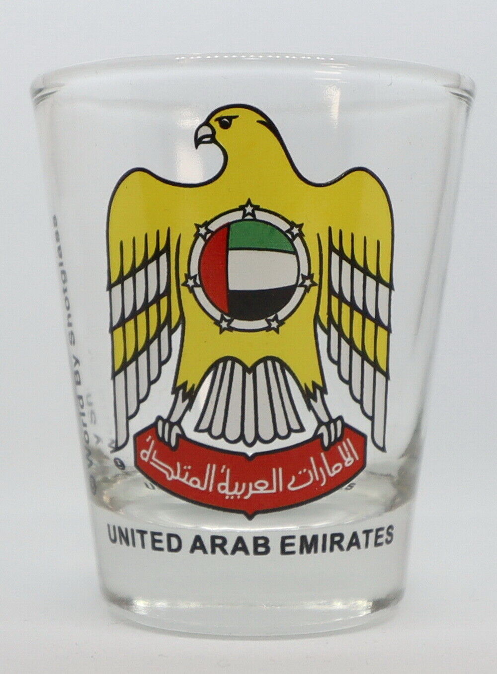 UNITED ARAB EMIRATES (UAE) COAT OF ARMS SHOT GLASS SHOTGLASS