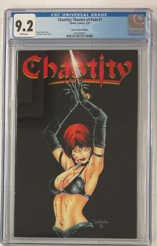 Chastity: Theatre of Pain #1 Chaos Comics 1997 CGC 9.2 Black Onyx. Near Mint