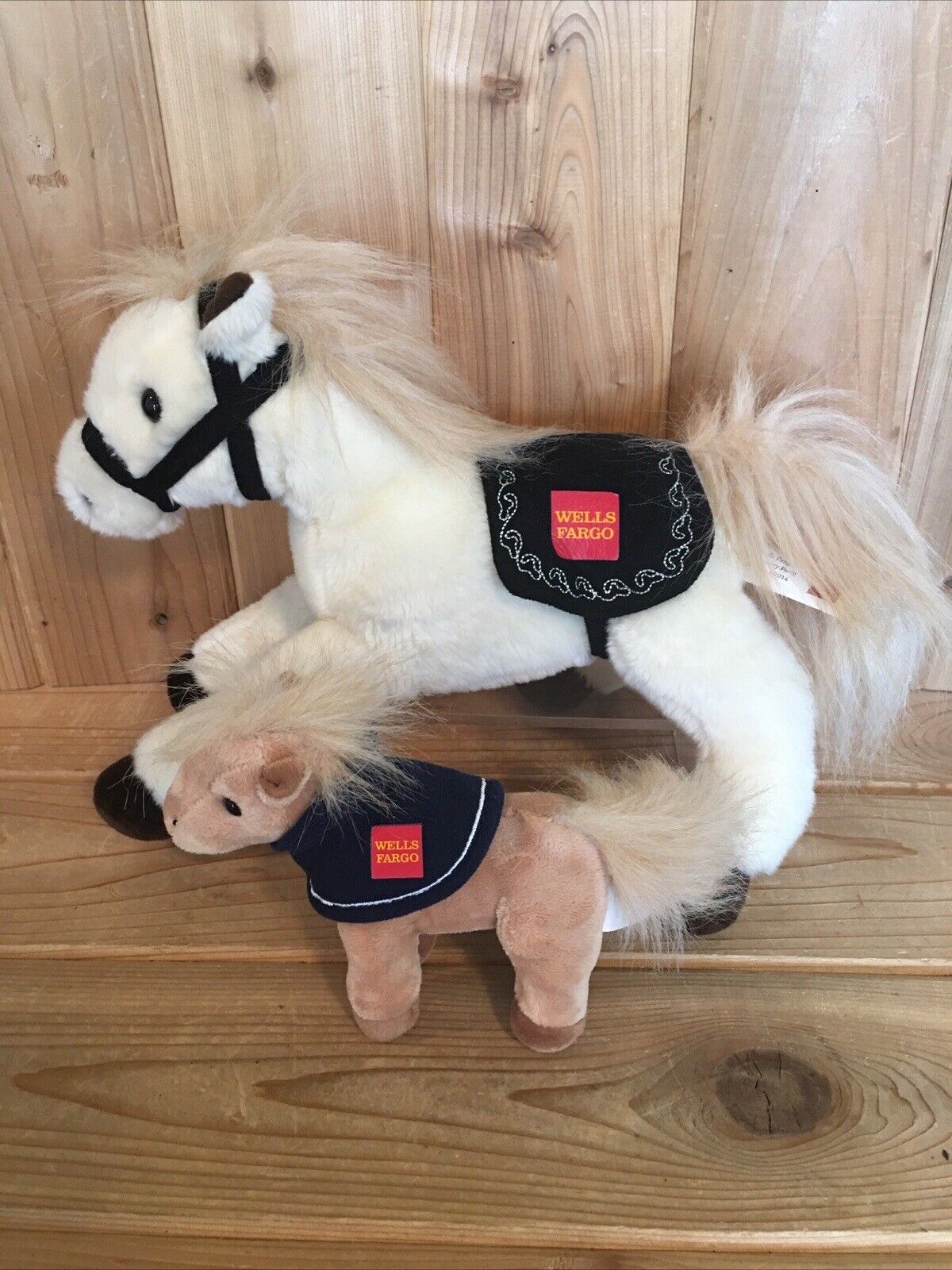 Wells Fargo LEGENDARY Pony El Toro 2014 & Nellie 2015 Stuffed Horse Plush