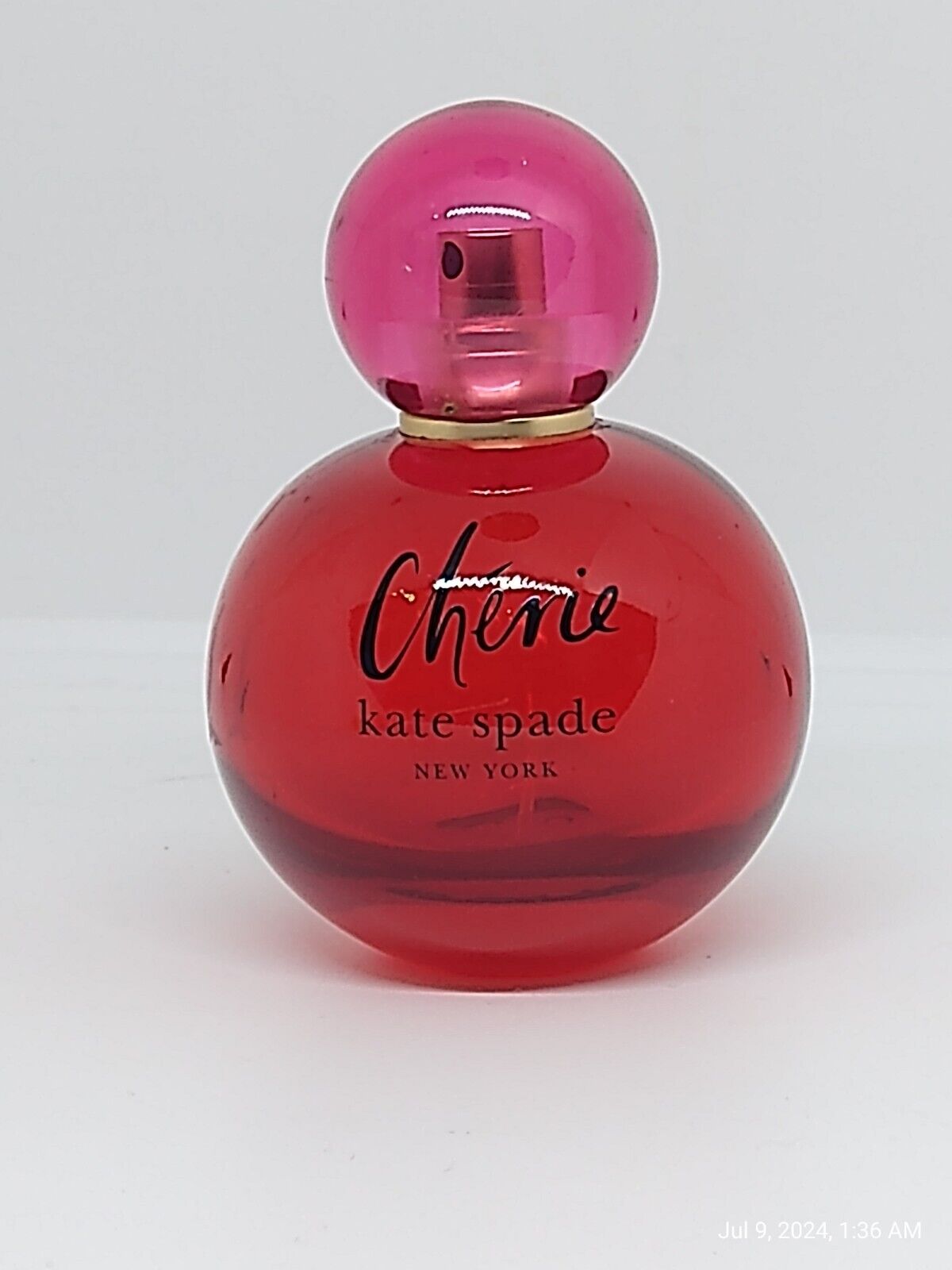 Empty Kate Spade CHERIE Perfume Bottle 3.3 oz./100ml - For Crafts / Repurpose 
