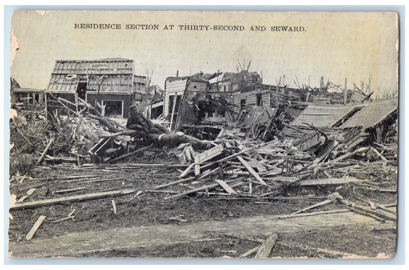 c1905 Residence Section Thirty Second Seward Calamity Omaha Nebraska NE Postcard