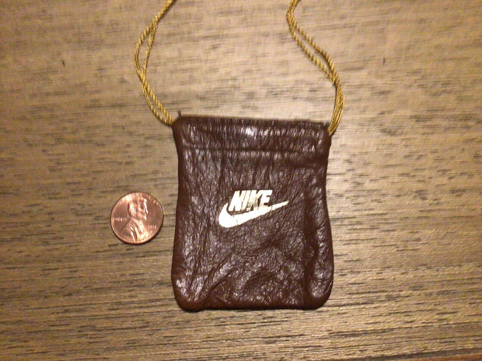 Vintage Nike Token Pin Bag 1984 Promo Looks Like Leather